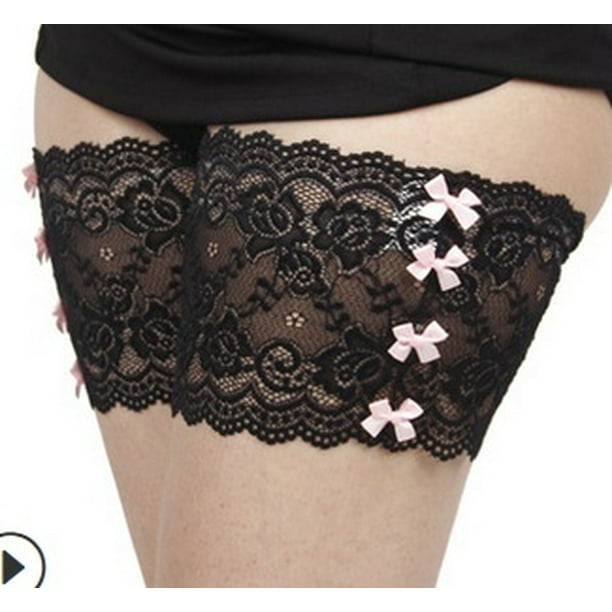 Women Lace Elastic Non-slip Anti-Chafing Thigh Bands Thigh Chafing Sock