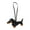 Black, variant on PU Cute Dachshund Keychain and Decoration for Car, Bags, Home or Office