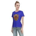 thumbnail image 4 of Venezuela National Football Team Hauts T-Shirts pour Femmes Chemise Basique Tendance Manches T-Shirt, 4 of 5