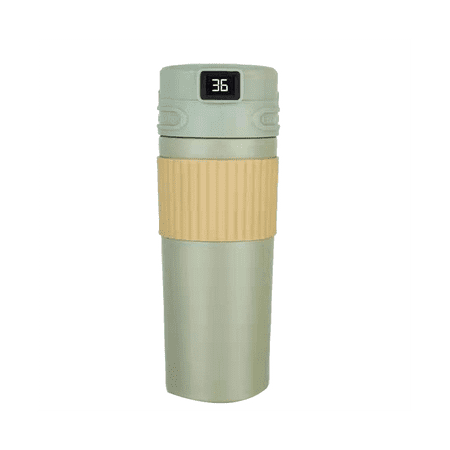 

480Ml Thermal Coffee Cup Smart Temperature Display Stainless Steel Mug Insulated Bottle Home Office Drinkware Mint Green