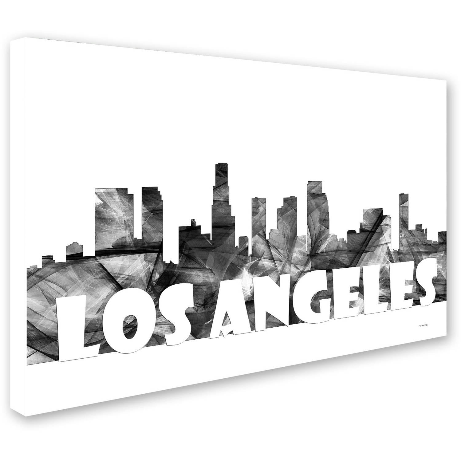 Trademark Fine Art 'Los Angeles California Skyline BG-2' Canvas Art by Marlene Watson