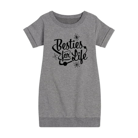 

Instant Message - Besties For Life - Toddler & Youth Girls Fleece Dress