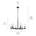 thumbnail image 6 of Kichler Lighting - Crosby - 6 Light Chandelier-21.75 Inches Tall and 32.25, 6 of 6