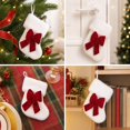 thumbnail image 4 of Mini Christmas Stocking Ornaments Small Velvet Christmas Socks with Bow Xmas Tree Hanging Decor for Holiday Party Home Fireplace Mantel Decoration, Set of 1 Miniature Stocking, 7.1 X 5.5 In, 4 of 7
