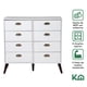 thumbnail image 2 of Buro Cajonera Cómoda KingsHouse Mueble Multiusos 8 cajones blanco, 2 of 8
