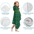 thumbnail image 7 of Math Equations Science Terms Green Pattern Hooded Bath Towel，60"x35" for Ages 3 To 12 Kids, Quick Dry Lightweight Soft Microfiber Hood Beach Towel Cover Up for Kids, 7 of 7