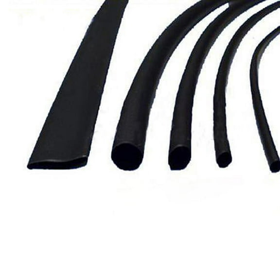 ruhuadgb Dual-Wall Black Glue Lined 3:1 Heat Shrink Tubing Sleeving 7 Size Kit 1.2m