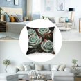 thumbnail image 5 of Throw Pillow Covers  Green Rose Pillow Covers Soft Cozy Pillowcase Farmhouse Decorative Square Cushion Cases for Couch Sofa Bed Living Room Home Decor, 5 of 7