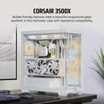 thumbnail image 2 of Funda para PC CORSAIR 3500X Mid-Tower ATX con vidrio templado, color blanco, 2 of 6