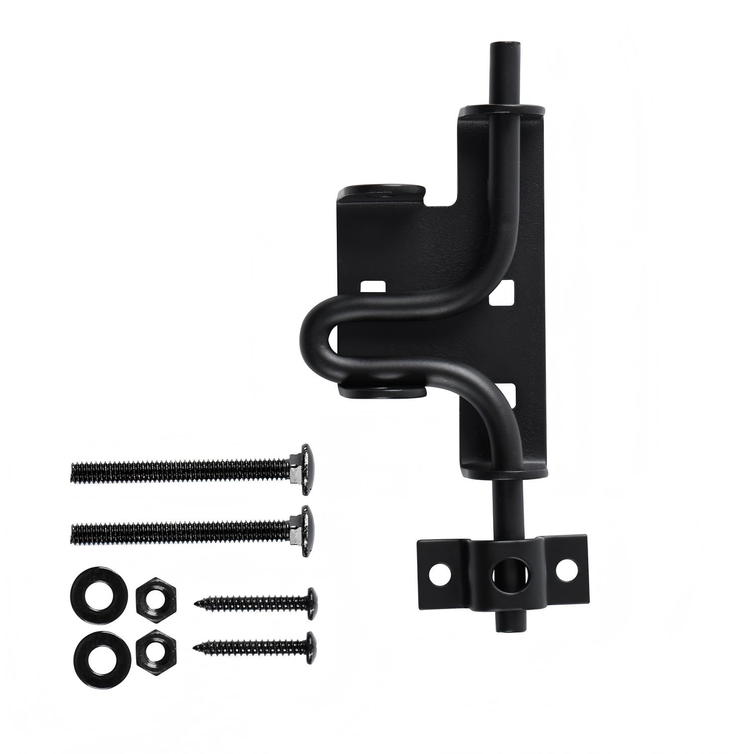 Hyper Tough 6-1/2 in Slide Action Barrel Bolt, Steel, Black