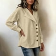thumbnail image 4 of NominalSnug Button down Shirts for Women Long Sleeve Shirts Collared Dressy Casual Blouses Loose Fit Fall Tops, 4 of 8