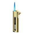 thumbnail image 2 of Nsxcdh Windproof Butane Torch Lighter Long Slim Refillable Blue Flame 3.31x0.43x0.87 in Safety-Lock Pocket-Size Edc,Adjustable Flame Knob,Quick Ignition for Cigarettes Pipes Outdoor,Items, 2 of 6