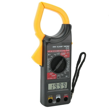 Digital Clamp Meter Handheld Ammeter Voltmeter Electronic Multimeter Measuring Tool DT‑266