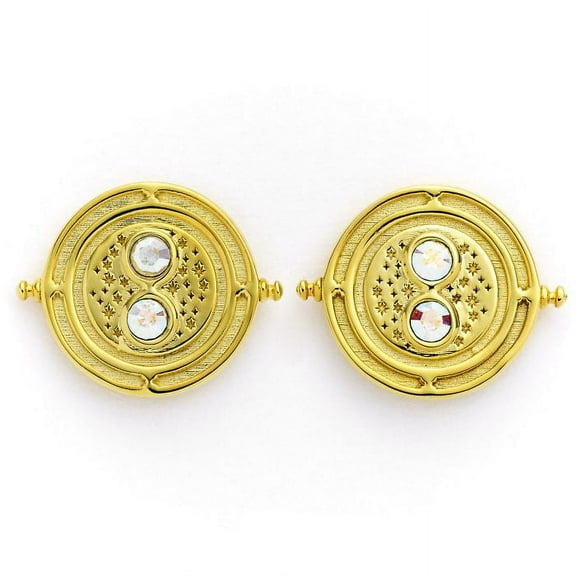 Time Turner Harry Potter Gold Plated Crystal Stud Earrings