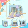 thumbnail image 3 of Qaba Inflatable Bounce House with Blower, Bouncy Castle with Slide, 3 of 9