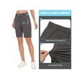 thumbnail image 4 of Little Donkey Andy Women's 9 Inches Shorts for Hiking Golf Travel Lightweight Quick Dry Stretch Grey M, 4 of 7