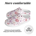 thumbnail image 6 of Yiaed Retro Floral Print Slippers Fuzzy Warm Cozy Slippers Non Slip House Slippers For Indoor Outdoor Slippers House Slippers-46/47, 6 of 7