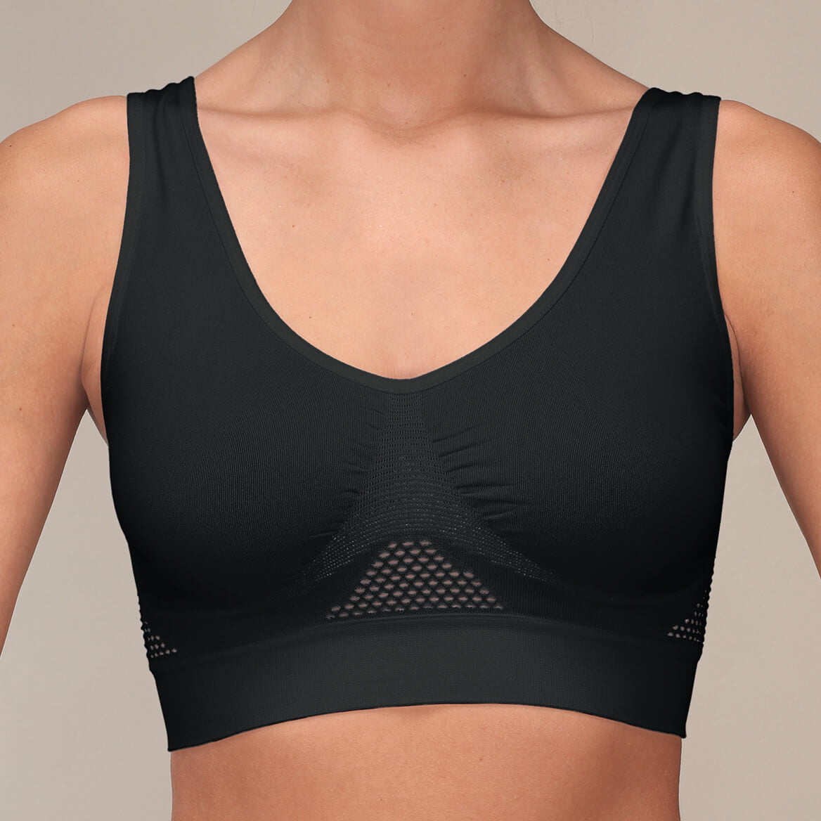 Air Permeable Cooling Summer Seamless Sport Yoga Wireless Comfort Bra @ami 