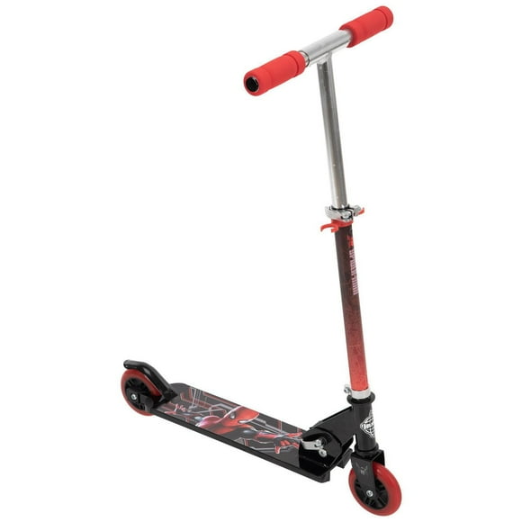 Marvel Spider-Man Boys' Inline Folding Aluminum 2-Wheel Scooter