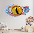 thumbnail image 5 of 3D pared rota visión dinosaurio lagarto ojos pared pegatina sala de estar dormitorio decoración (estilo 5) JAMW Sencillez, 5 of 5