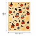 thumbnail image 4 of Halloween Throw Blanket, Vintage Halloween, Halloween Home Decor, Halloween Throw, Soft Plush 39X30 Inch Throw Blanket with Printed Pumpkins, Spiders, Webs, Bats and Witch Hats, 4 of 6