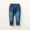 thumbnail image 2 of Byoo Toddler Boys Denim Pants Elastic Waist Wash Jeans with Functional Pockets Comfort Stretch Husky Trousers, 2 of 9