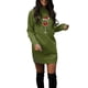 thumbnail image 3 of 2024 Vestido navideño para mujer, con lentejuelas, bolsa para copas de vino tinto, sudadera con capucha a la cadera, vestido de moda para mujer, vestido ajustado, ropa navideña, bata cálida, 3 of 5