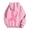 thumbnail image 5 of QHFBli Sweatshirt for Women Breast Cancer Full Zip Hoodie Graphic Pink Ribbon Casual Sweatshirt Y2K Outerwear Hoodies with Pockets, 5 of 6