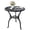Black, variant on 23" Round Cast Aluminum Patio Bistro Table, Outdoor Coffee Bistro Side Table with Umbrella Hole, Antique Design Dining Desk for Backyard, Garden, Porch, Pool, Balcony