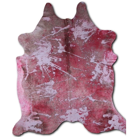 Bonafide cowhide rugs for sale DISTRESSED FUCHSIA rug