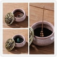 thumbnail image 6 of Ceramic Incense Burner with Incense Stick Holder + Insulation use for Stick or Coil Incense, Sage Cones and Frankincense, 6 of 6