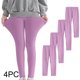 thumbnail image 1 of Odeerbi 3-12 Años Niñas 4 Pcs Leggings Mallas Elásticas Lycra Pantalones de Cómodo Suavidad Transpirable Pantimedias, 1 of 9