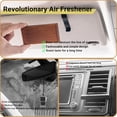 thumbnail image 2 of Wooden car fragrance air freshener sun visor clip, coconut fragrance diffuser deodorizer (coconut scent) (coconut scent, 1-pack), 2 of 5