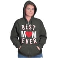thumbnail image 5 of Best Mom Ever Worlds Mothers Day Love Zip Hoodie Sweatshirt Women Brisco Brands S, 5 of 6