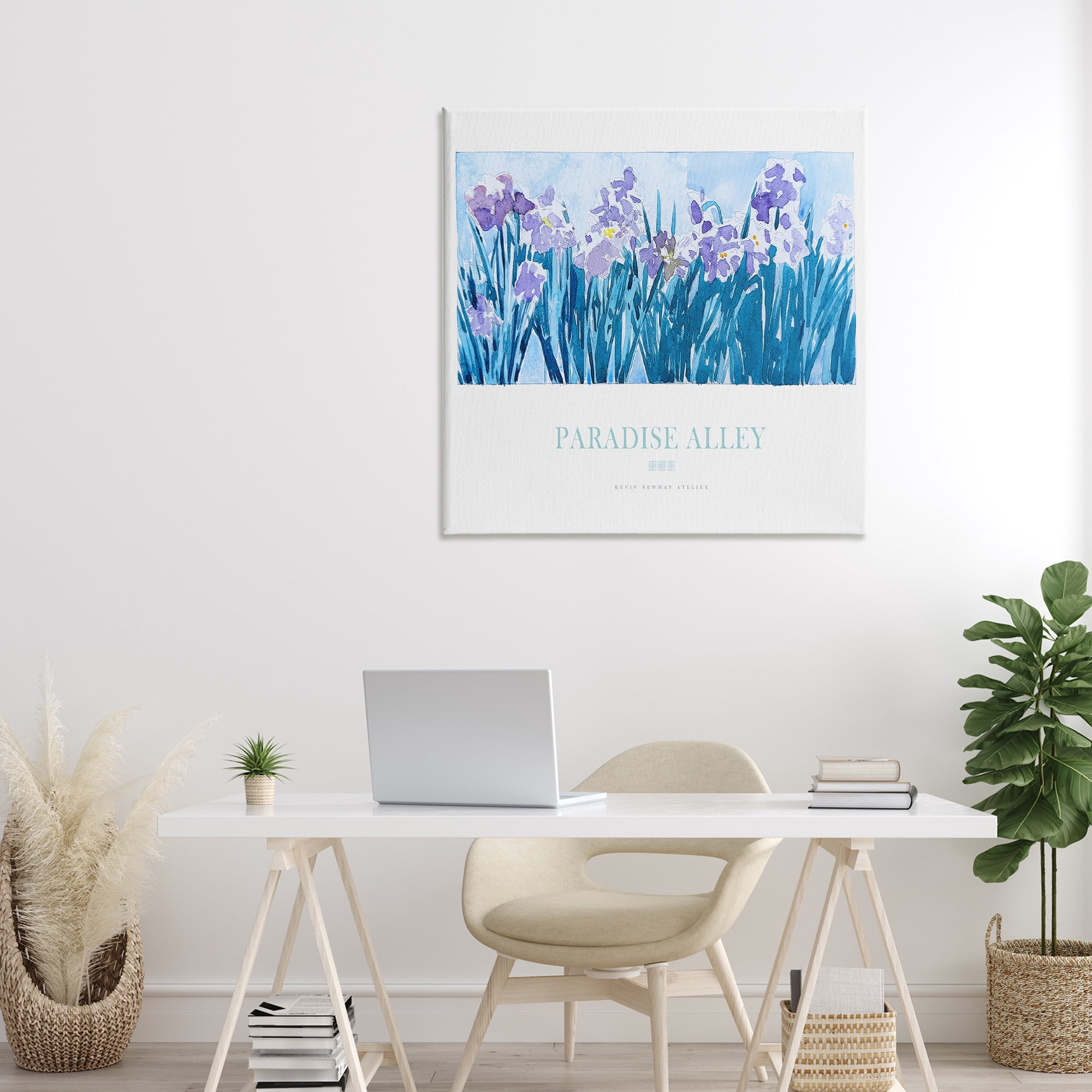 Stupell Industries Paradise Alley Purple Irises Canvas Wall Art, design by Jadei Graphics