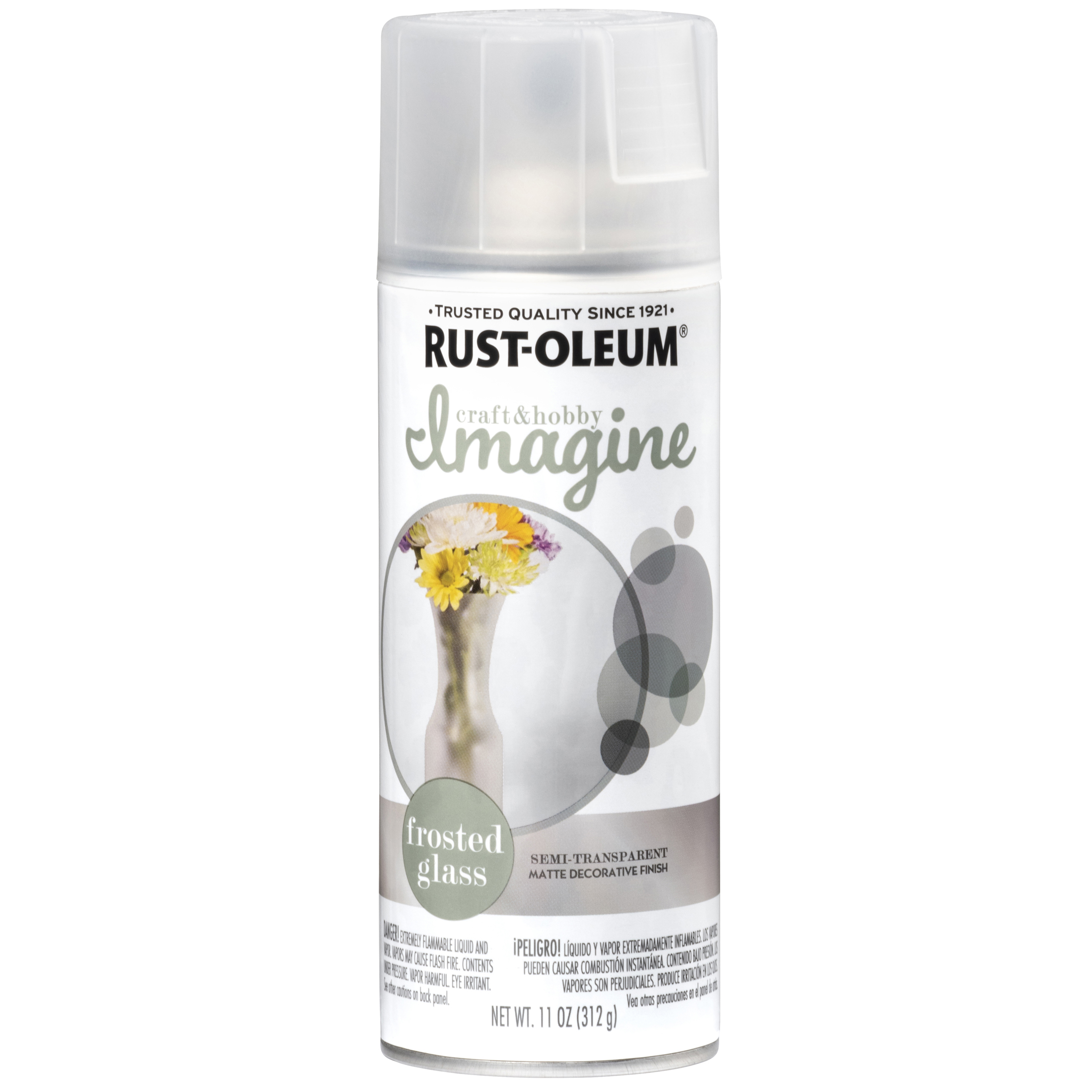 4 Pack, Frosted Glass, Rust-Oleum Craft & Hobby Imagine Glass Paint, 11 oz.
