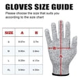thumbnail image 4 of HOMEIORA Cutting Gloves, 2 Pairs of Cut Resistant Gloves Food Grade, Cut Resistant Gloves for Kitchen, Oyster Shucking, Fish Fillet Processing, Carving Wood and Gardening - L, Light Orange, 4 of 6