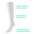 thumbnail image 3 of Besolor 3 Pairs Women's Scrunch Socks Warm Frilly Knit Crew Socks Soft Thick High Boot Socks Long Tube Stacked Socks, 3 of 8