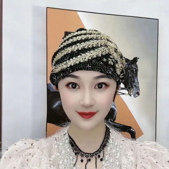 Elegant Retro African Head Wraps Lace Cotton Muslim Headpiece Turban Muslim Headscarf Cap Headband 1