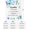 thumbnail image 2 of Grandma Gifts Blanket, Gifts for Grandma Throw Blanket 60"x 50", Grandma Birthday Gifts, Great Grandma Gifts from Grandchildren, Best Grandma Gift Ideas, Birthday Gifts for Grandmother, 2 of 6