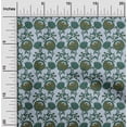 thumbnail image 1 of oneOone Viscose Chiffon Fabric Leaves & Floral Block Printed Craft Fabric BTY 42 Inch Wide, 1 of 4