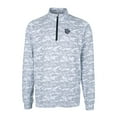 thumbnail image 2 of Men's Cutter & Buck  Charcoal Lehigh Valley IronPigs Big & Tall Traverse Camo Print Stretch Quarter-Zip Pullover Top, 2 of 3