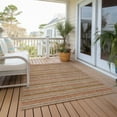 thumbnail image 6 of Addison Rugs Chantille Indoor/Outdoor Transitional Stripes Paprika Washable Rectangle Rug, 2'6" x 3'10", 6 of 6
