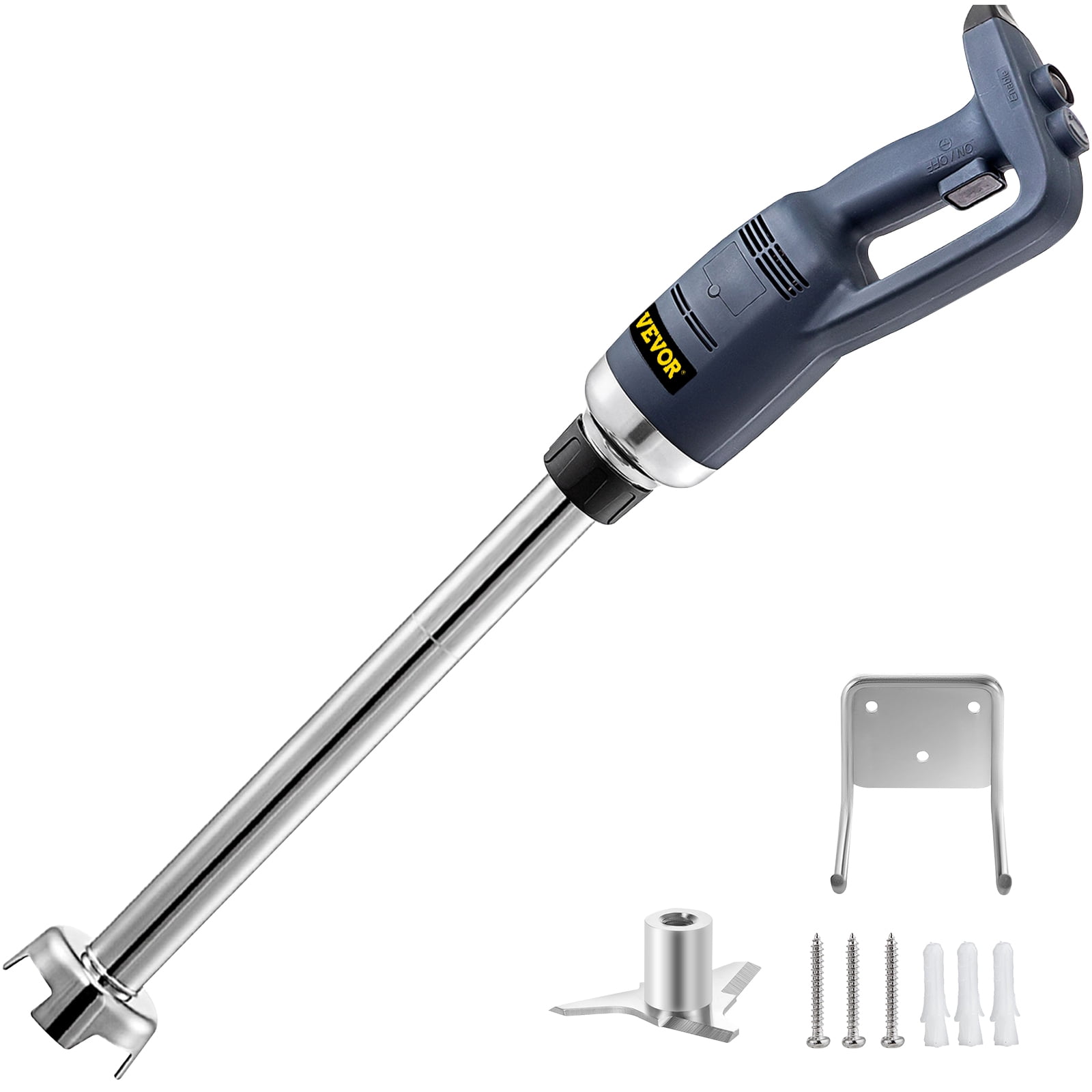 VEVOR Commercial Immersion Blender 500W Power, Hand Held Mixer with 15.