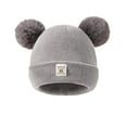 thumbnail image 3 of Baby Sweetie Baby Beanie Hat Soft Double Pom Newborn Knit Hat Infant Crochet Hat Winter Hat Caps for Boys Girls, 3 of 7