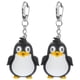 thumbnail image 1 of 2 uds llaveros de pingüino negro LED luminoso llavero de sonido llavero brillante decoración artesanal adornos regalo, 1 of 8