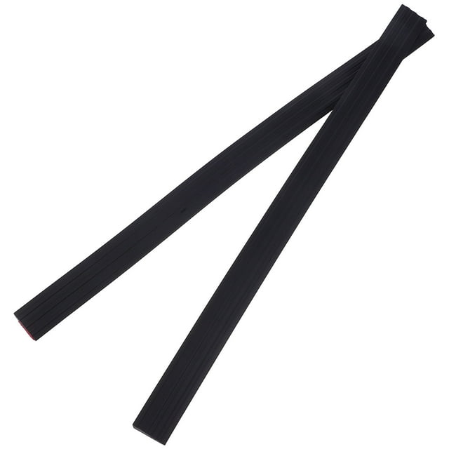 HAMPPLIES 2Pcs Black PVC Threshold Ramp for Doorways Anti Slip for Wheelchair Accessibility
