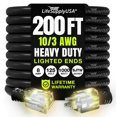 thumbnail image 1 of Cable de alimentación LifeSupplyUSA de 200 pies, calibre 10/3, impermeable, negro, 1 of 8