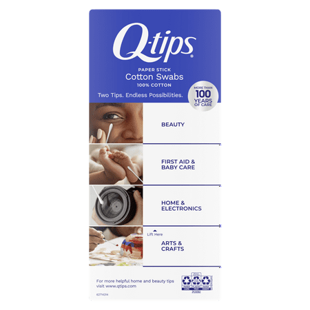 Q-tips Cotton Swabs, Original for Home, First Aid and Beauty, 100% Cotton 750 Count