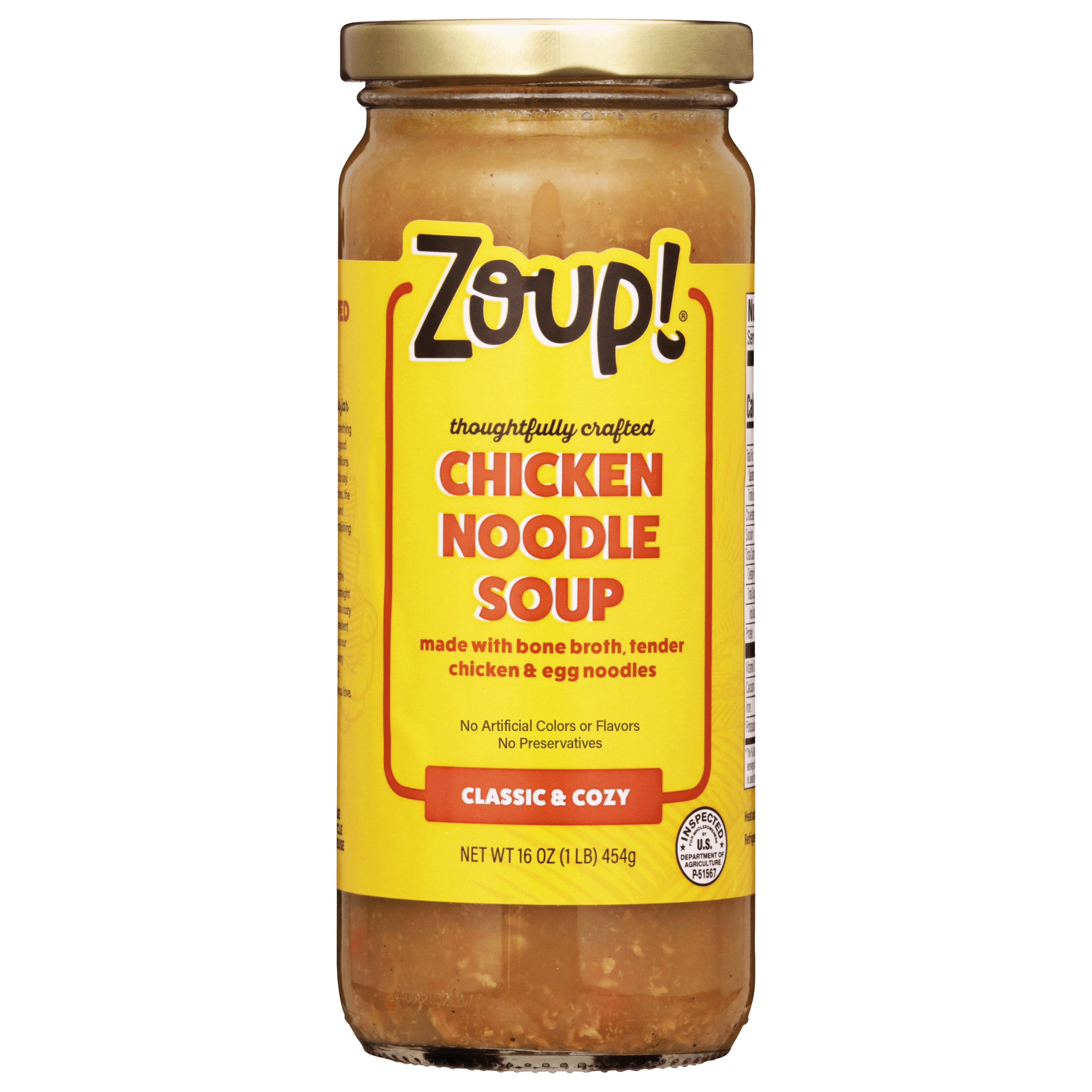 (3 pack) Zoup! Chicken Noodle Soup, Shelf-Stable, 16oz